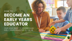 Early years educator teaching maths in nursery